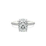 Classic Pave Solitaire Engagement Ring - The Better Diamonds