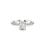 Classic Pave Solitaire Engagement Ring - The Better Diamonds