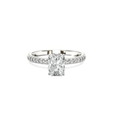 Classic Pave Solitaire Engagement Ring - The Better Diamonds