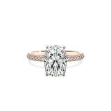 Classic Pave Solitaire Engagement Ring - The Better Diamonds