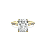 Classic Pave Solitaire Engagement Ring - The Better Diamonds