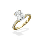 Classic Pave Solitaire Engagement Ring - The Better Diamonds