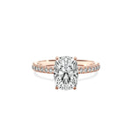 Classic Pave Solitaire Engagement Ring - The Better Diamonds