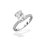 Classic Pave Solitaire Engagement Ring - The Better Diamonds