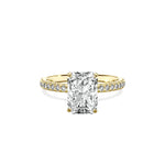 Classic Pave Solitaire Engagement Ring - The Better Diamonds