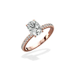 Classic Pave Solitaire Engagement Ring - The Better Diamonds