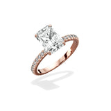 Classic Pave Solitaire Engagement Ring - The Better Diamonds