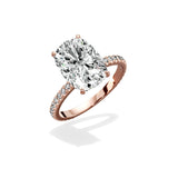 Classic Pave Solitaire Engagement Ring - The Better Diamonds