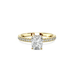 Classic Pave Solitaire Engagement Ring - The Better Diamonds