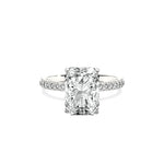 Classic Pave Solitaire Engagement Ring - The Better Diamonds