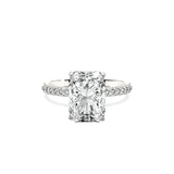 Classic Pave Solitaire Engagement Ring - The Better Diamonds