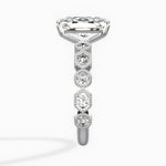 Devotion Vintage Style 2.03 ct Long Cushion Engagement Ring in White Gold - The Better Diamonds