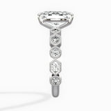 Devotion Vintage Style 2.03 ct Long Cushion Engagement Ring in White Gold - The Better Diamonds