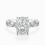 Devotion Vintage Style 2.03 ct Long Cushion Engagement Ring in White Gold - The Better Diamonds