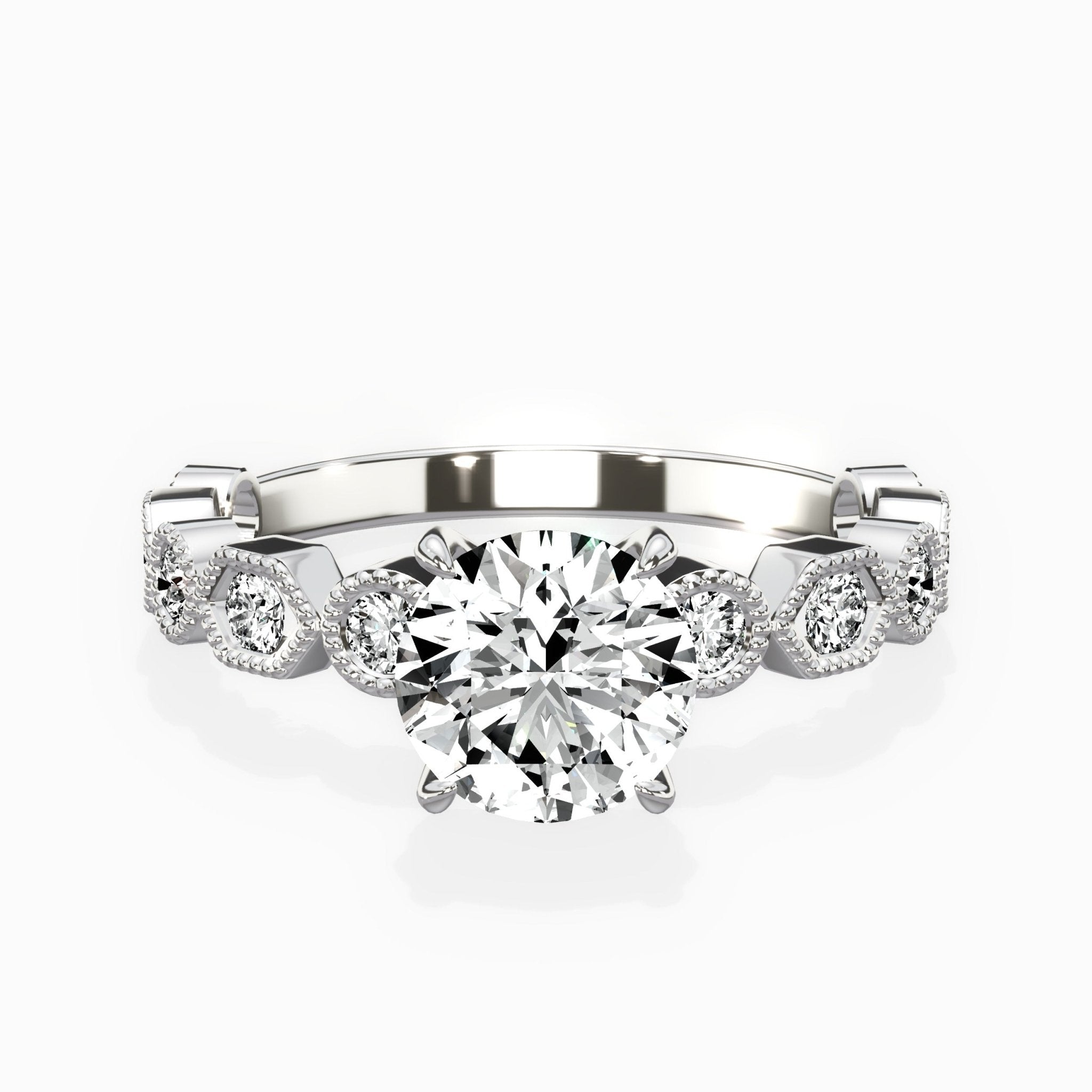 Devotion Vintage Style Engagement Ring - The Better Diamonds