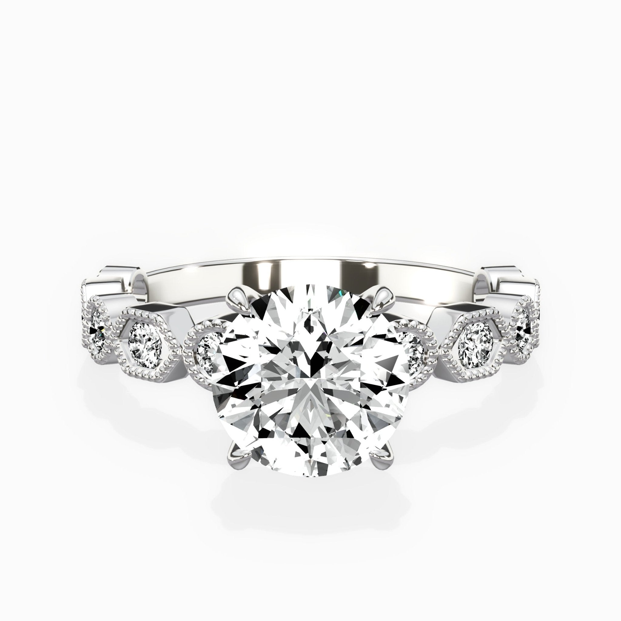 Devotion Vintage Style Engagement Ring - The Better Diamonds