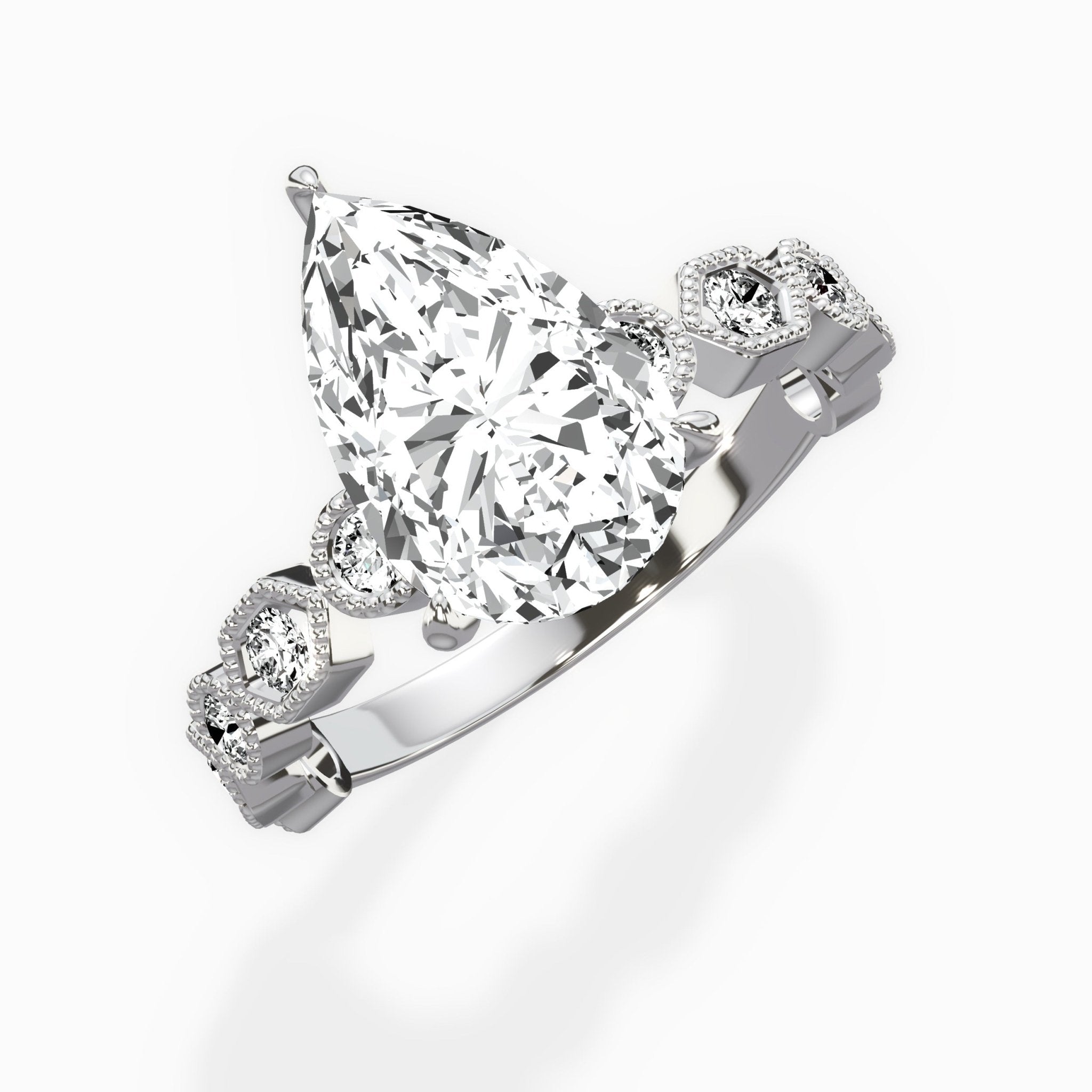 Devotion Vintage Style Engagement Ring - The Better Diamonds