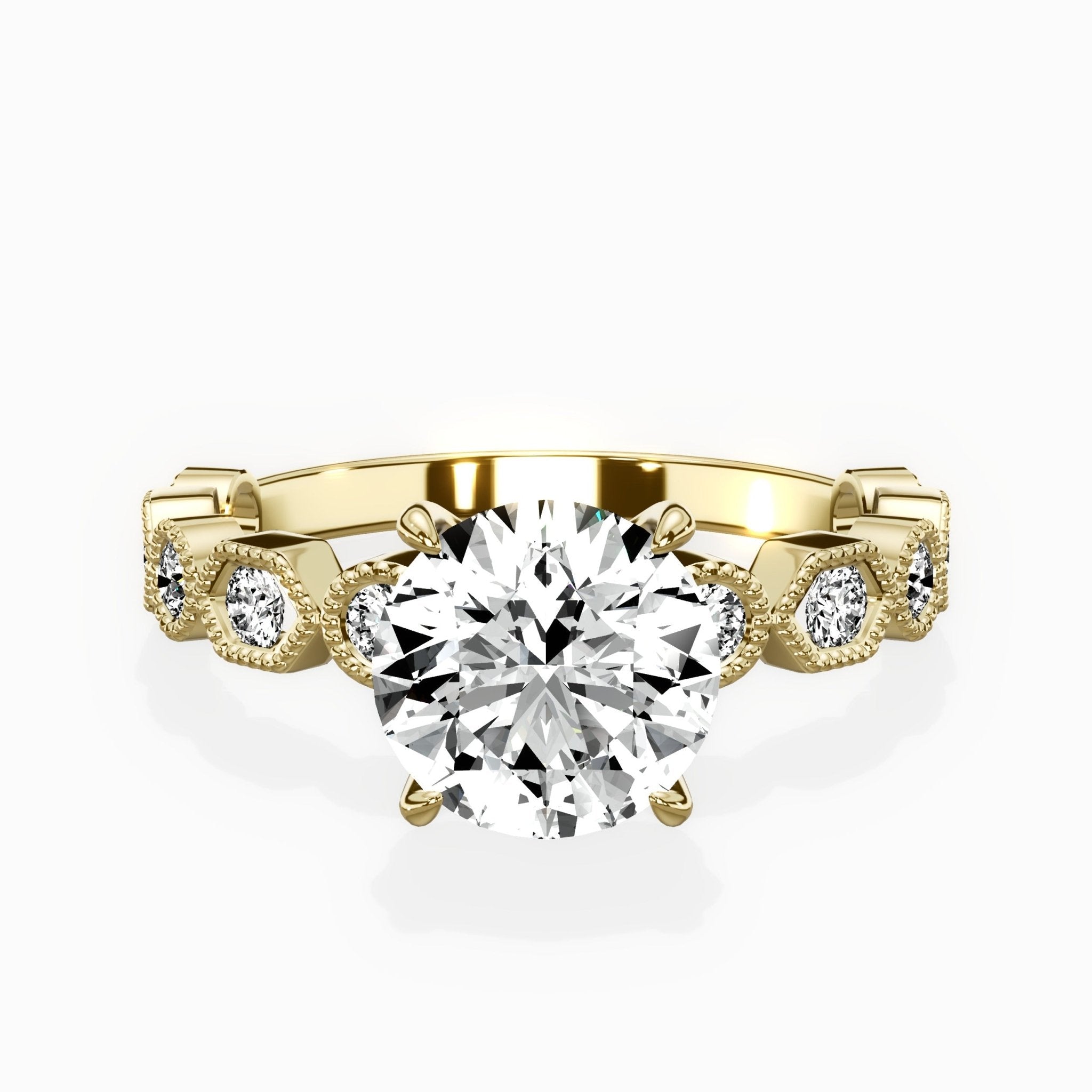 Devotion Vintage Style Engagement Ring - The Better Diamonds