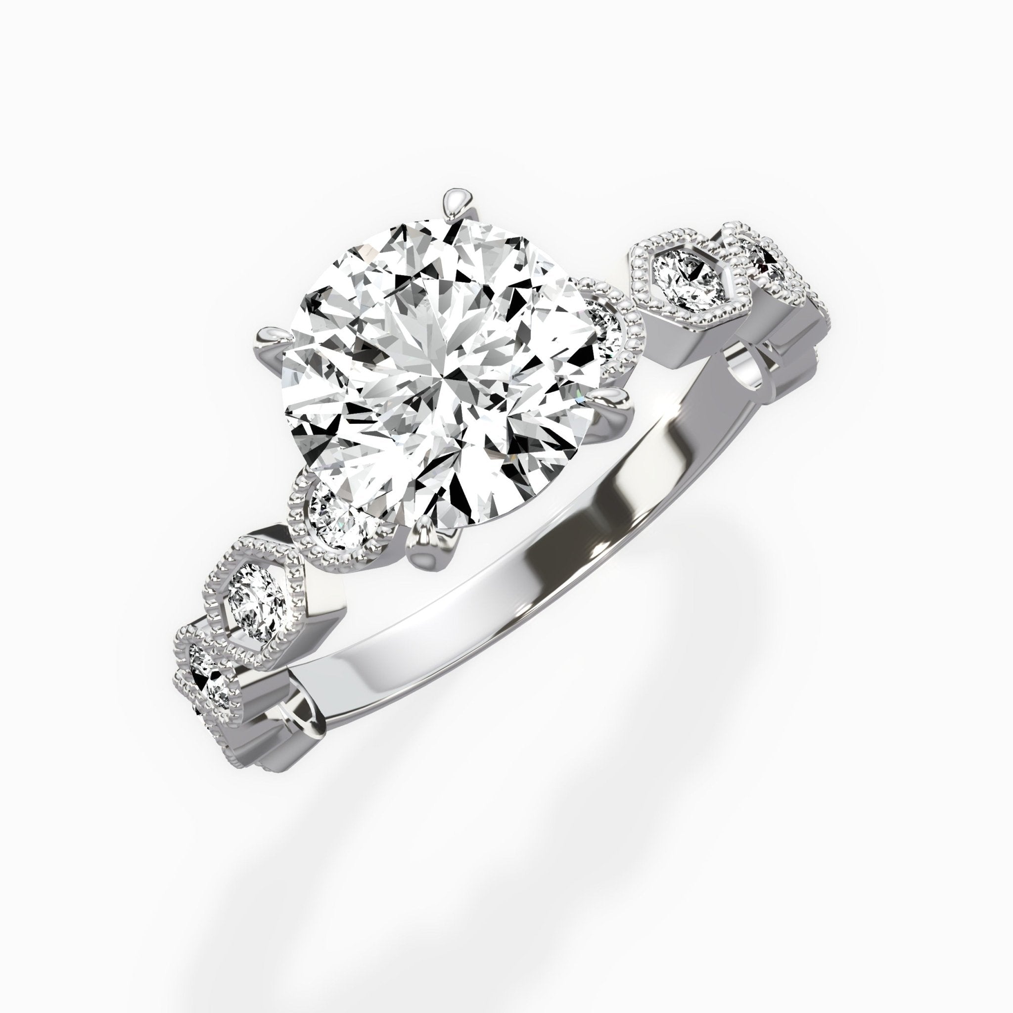 Devotion Vintage Style Engagement Ring - The Better Diamonds