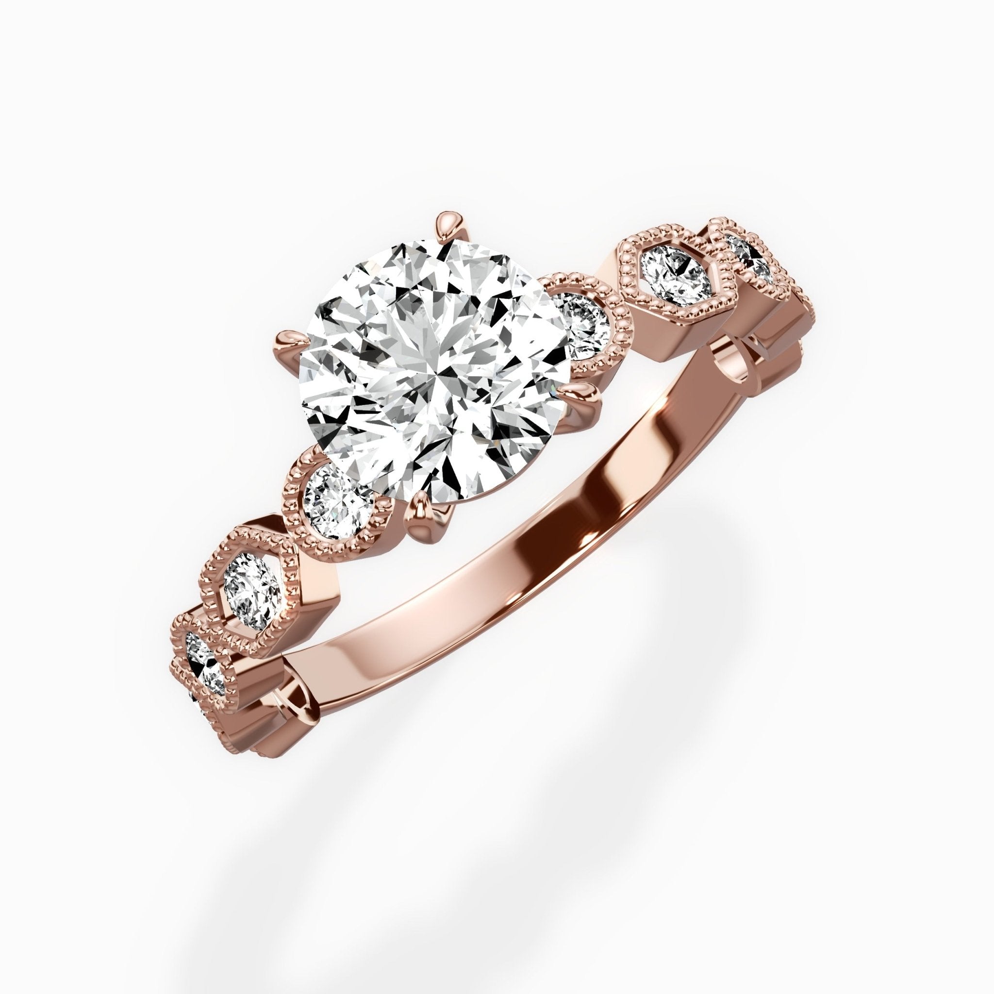 Devotion Vintage Style Engagement Ring - The Better Diamonds