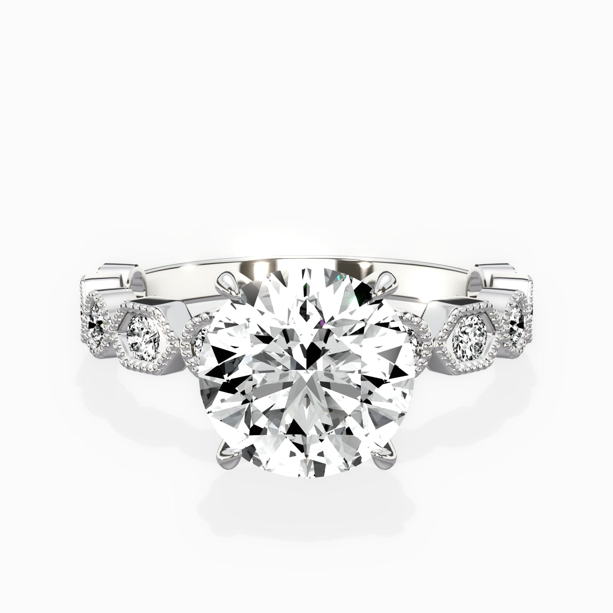 Devotion Vintage Style Engagement Ring - The Better Diamonds