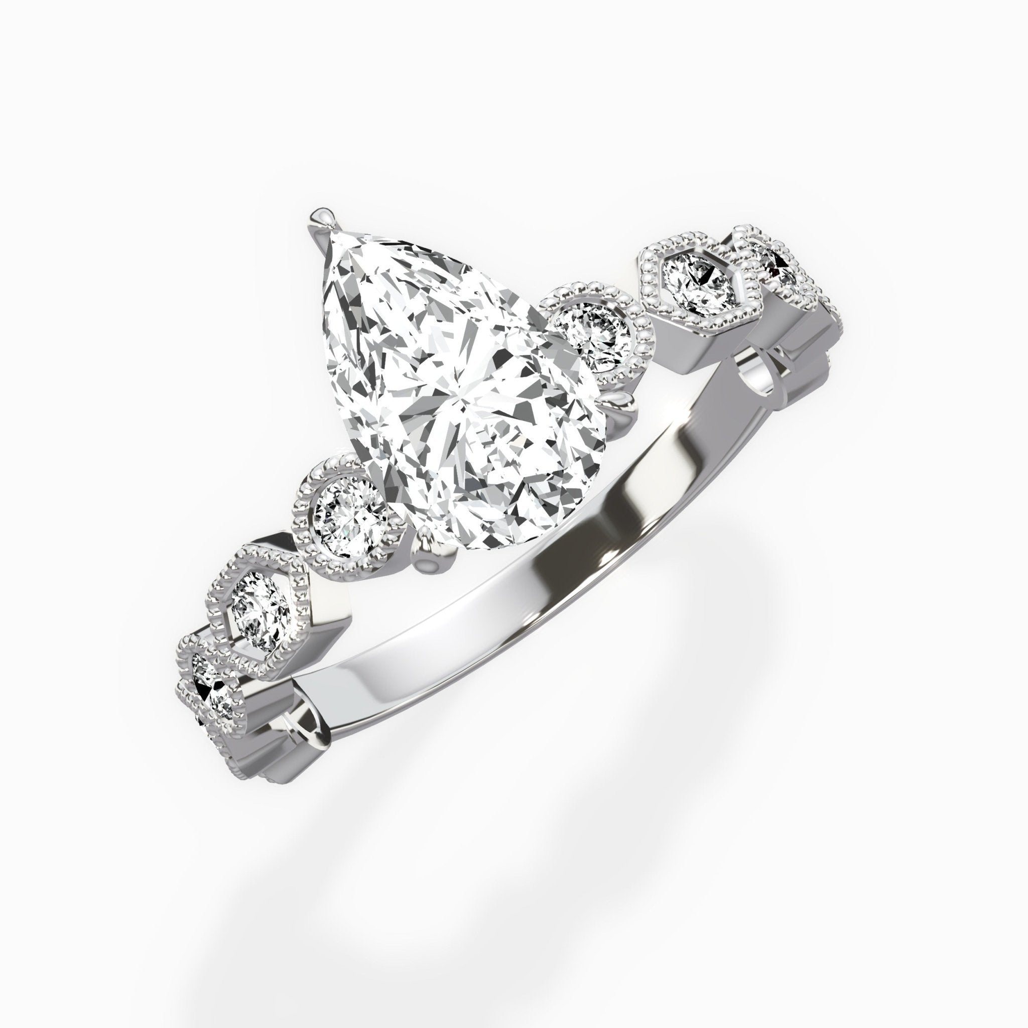Devotion Vintage Style Engagement Ring - The Better Diamonds