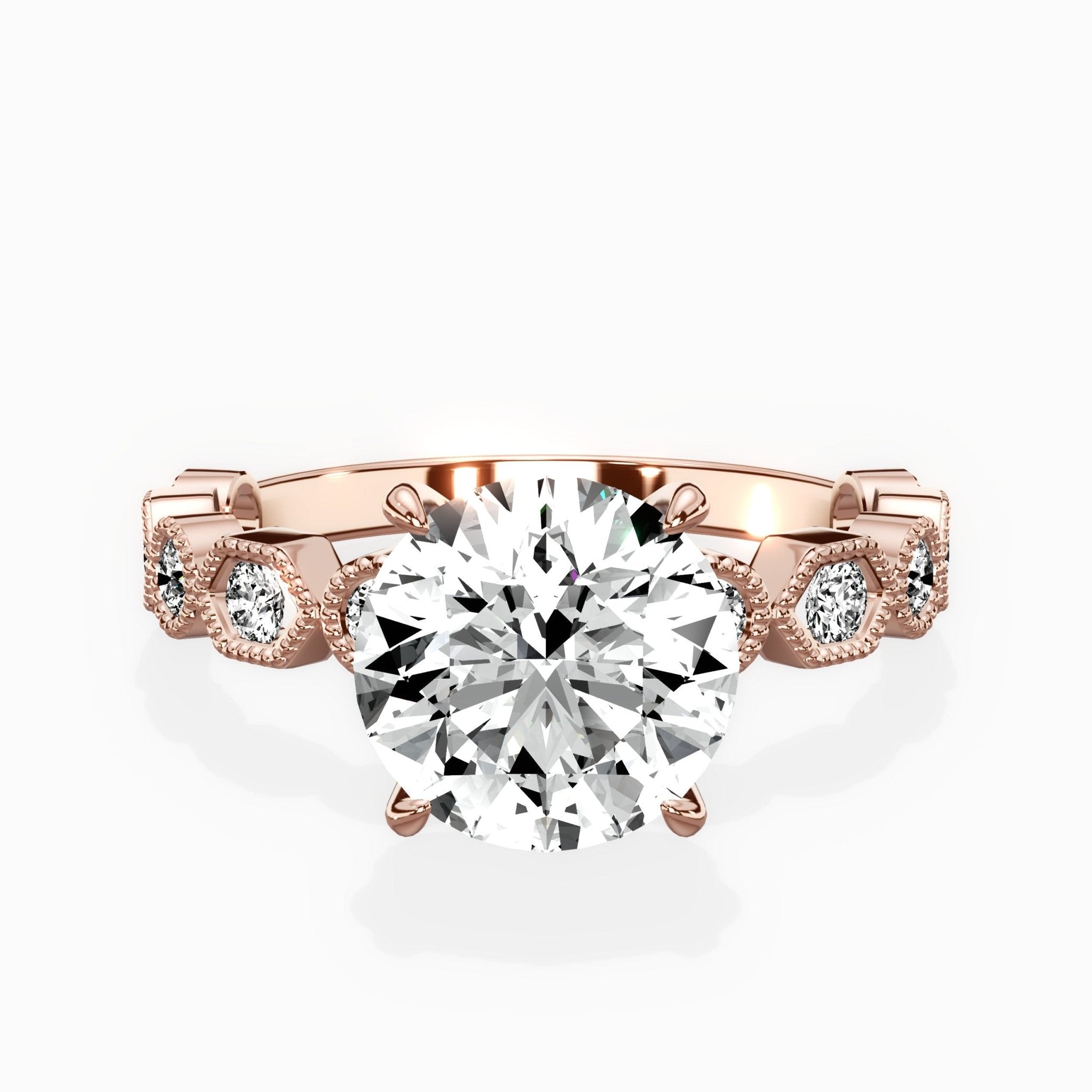 Devotion Vintage Style Engagement Ring - The Better Diamonds