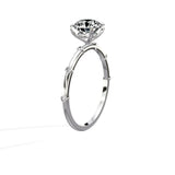 Eleni Solitaire 1.05 ct Round Engagement Ring in White Gold - The Better Diamonds