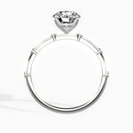 Eleni Solitaire 1.05 ct Round Engagement Ring in White Gold - The Better Diamonds