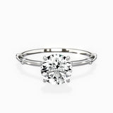 Eleni Solitaire 1.05 ct Round Lab Grown Diamond Engagement Ring in 14K White Gold - The Better Diamonds