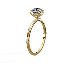 Eleni Solitaire 1.06 ct Round Engagement Ring in Yellow Gold - The Better Diamonds