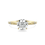 Eleni Solitaire 1.06 ct Round Engagement Ring in Yellow Gold - The Better Diamonds