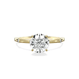 Eleni Solitaire 1.06 ct Round Engagement Ring in Yellow Gold - The Better Diamonds