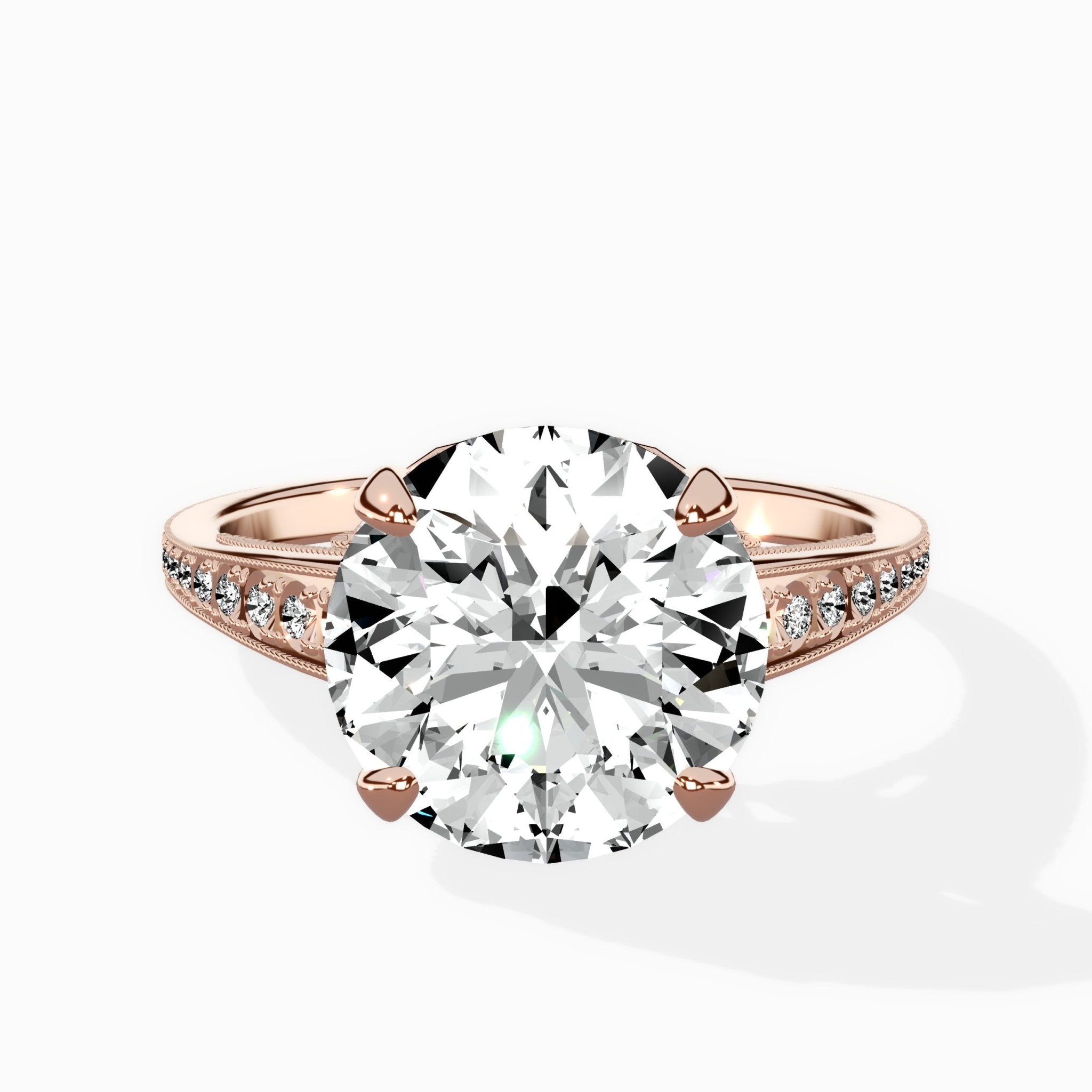 Elle Vintage Style Engagement Ring - The Better Diamonds