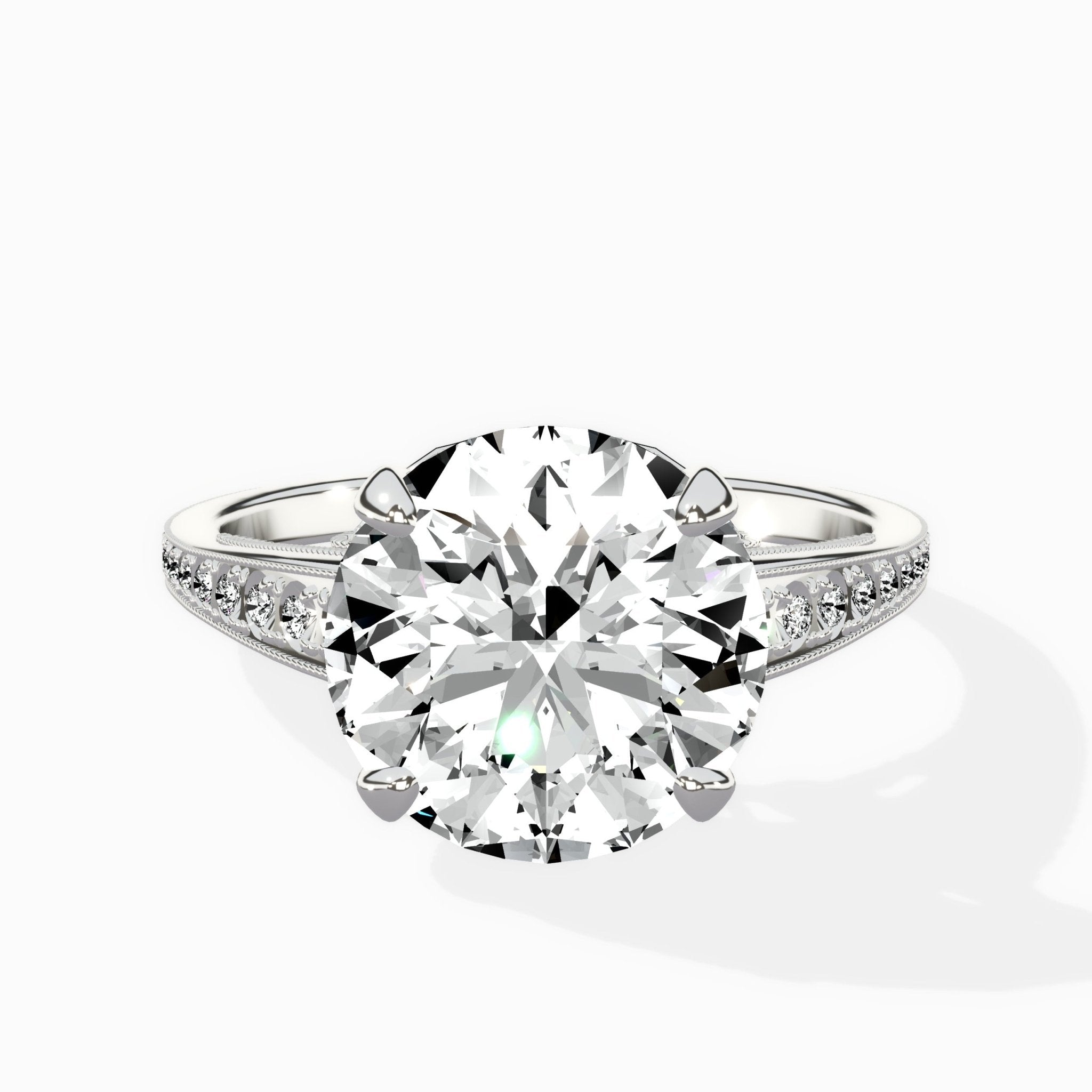 Elle Vintage Style Engagement Ring - The Better Diamonds