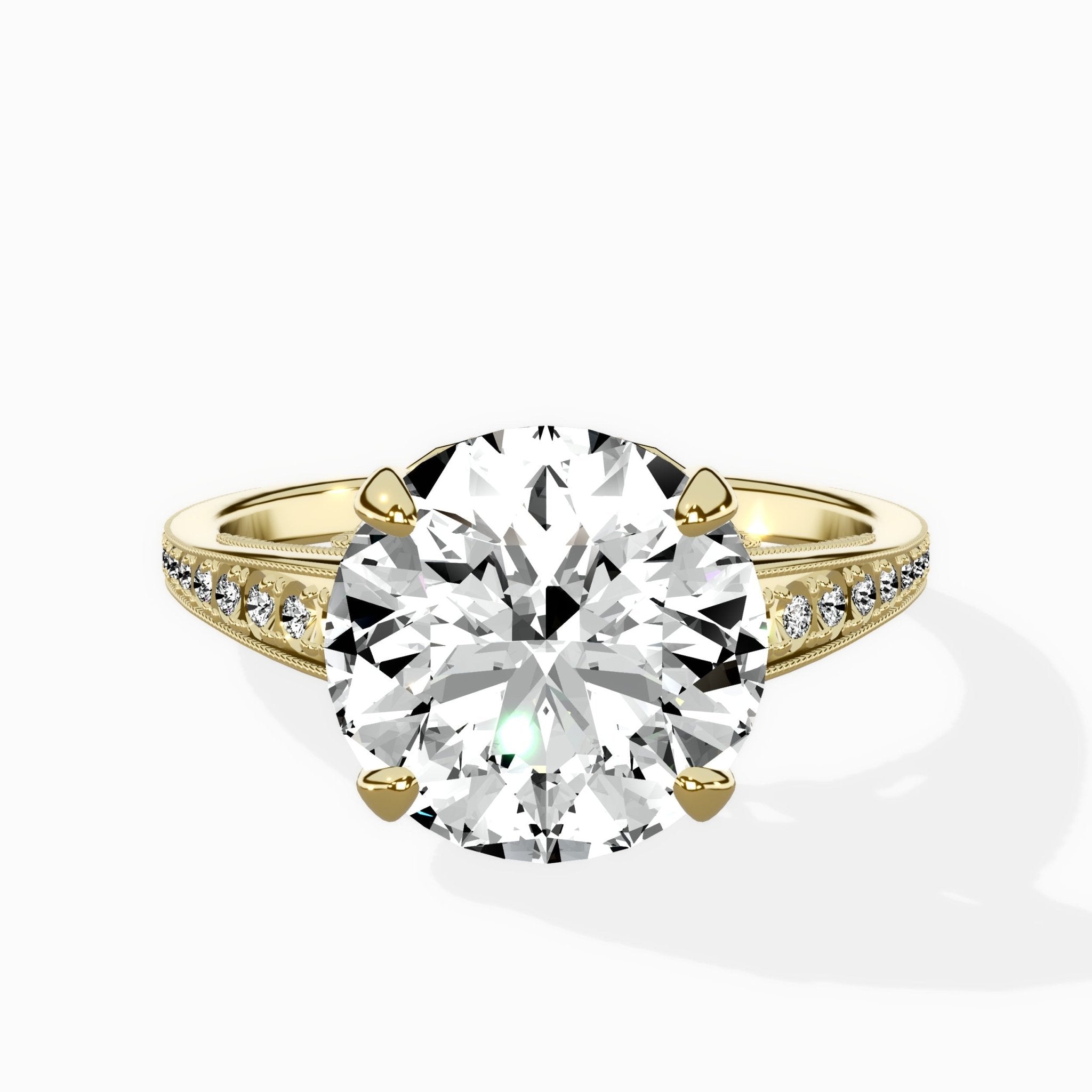 Elle Vintage Style Engagement Ring - The Better Diamonds