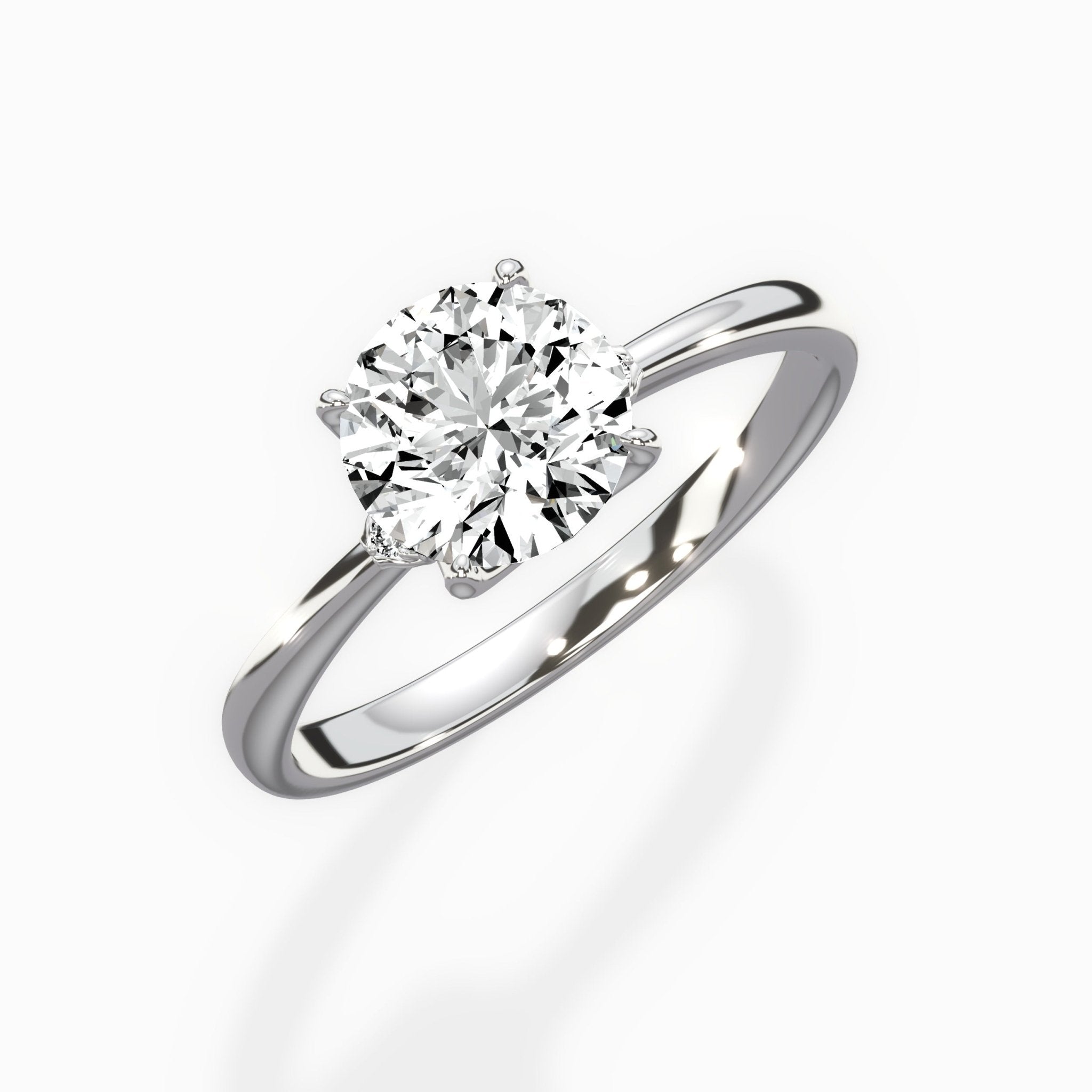 European Solitaire Engagement Ring - The Better Diamonds