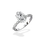 Everlasting Solitaire 1.86 ct Oval Engagement Ring in White Gold - The Better Diamonds