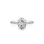 Everlasting Solitaire 1.86 ct Oval Engagement Ring in White Gold - The Better Diamonds