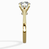 Floating Center Minimalist Solitaire Ring Engagement Ring - The Better Diamonds