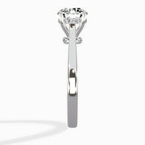 Floating Center Minimalist Solitaire Ring Engagement Ring - The Better Diamonds