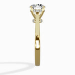 Floating Center Minimalist Solitaire Ring Engagement Ring - The Better Diamonds