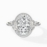 Floral Vintage Style Engagement Ring - The Better Diamonds