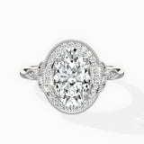 Floral Vintage Style Engagement Ring - The Better Diamonds