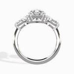 Forever Three Stone 2.01 ct Pear Engagement Ring in White Gold - The Better Diamonds