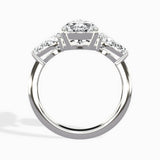Forever Three Stone 2.01 ct Pear Engagement Ring in White Gold - The Better Diamonds
