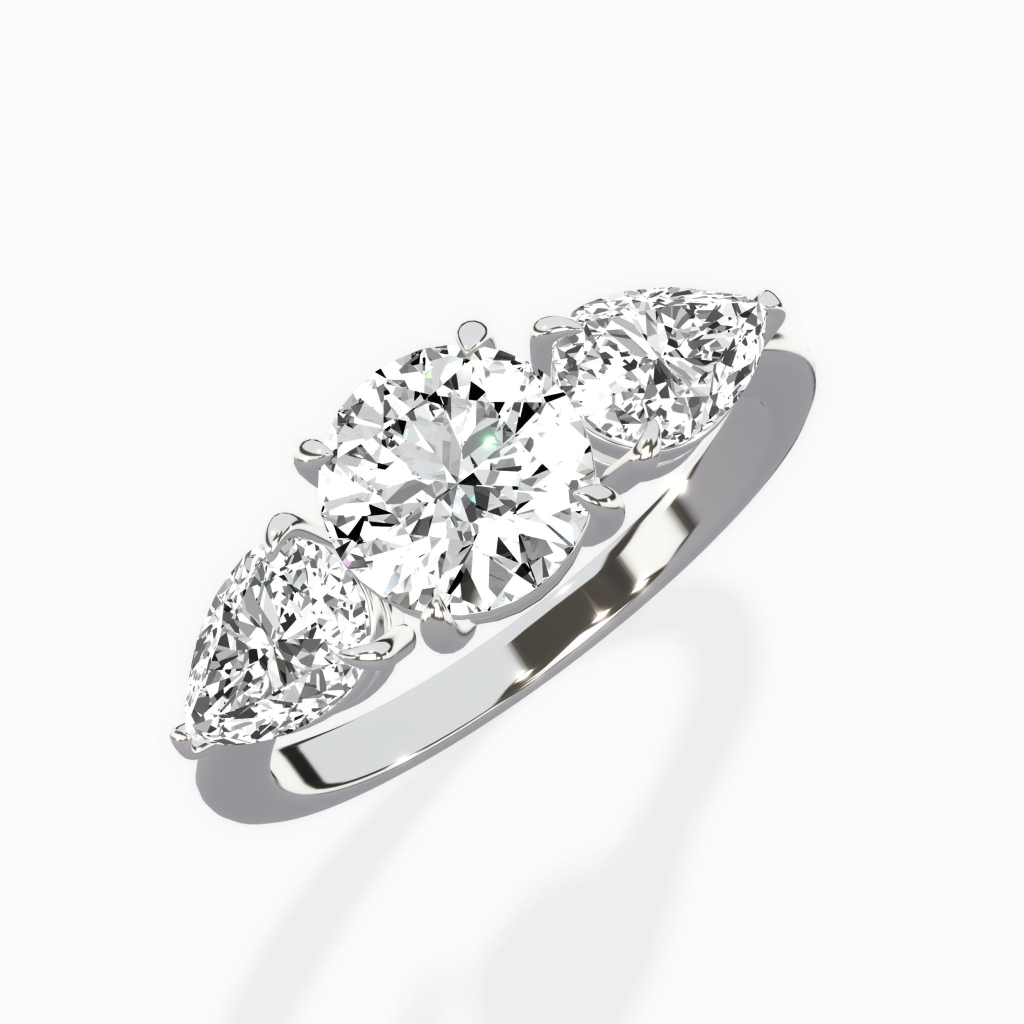 Forever Three Stone Engagement Ring - The Better Diamonds