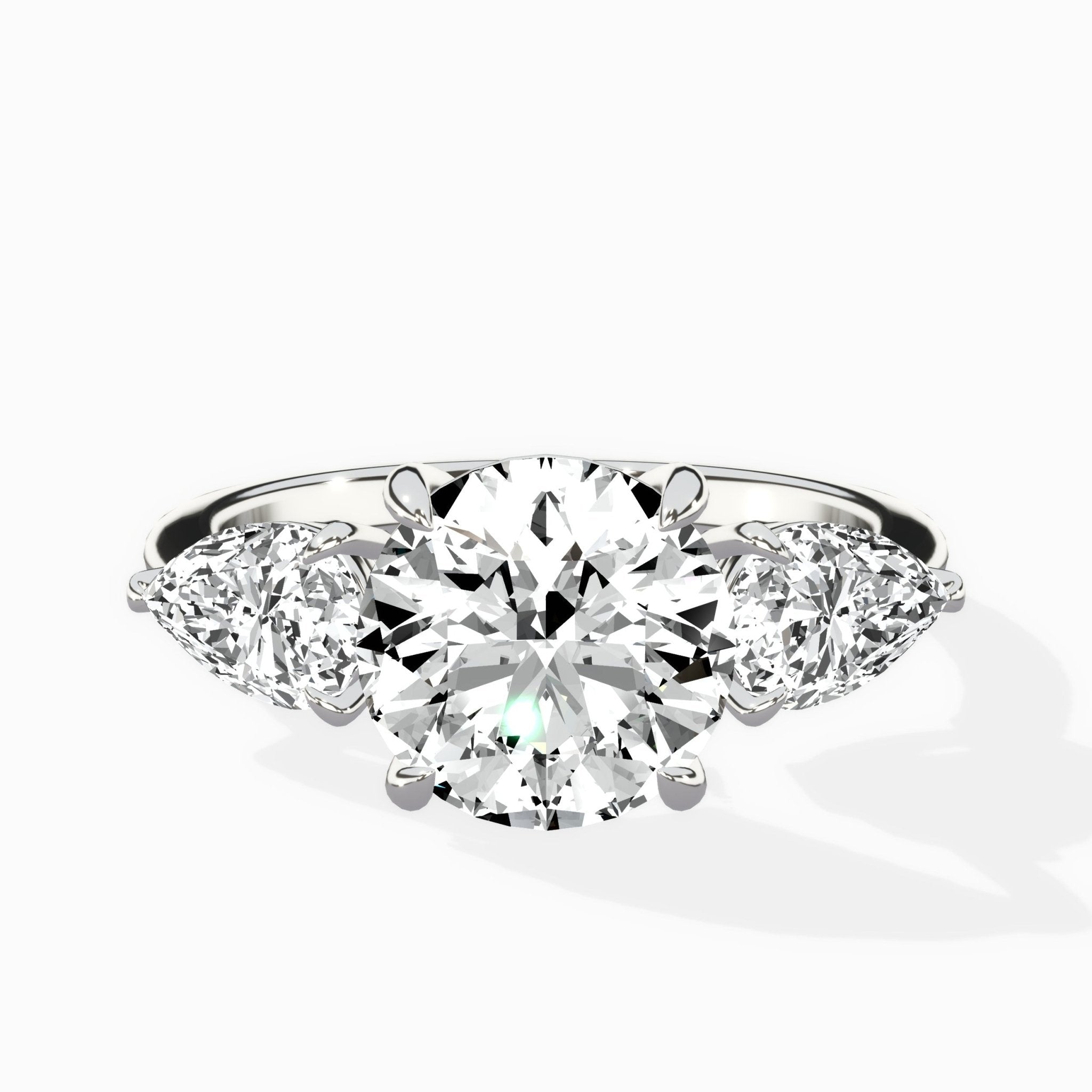 Forever Three Stone Engagement Ring - The Better Diamonds