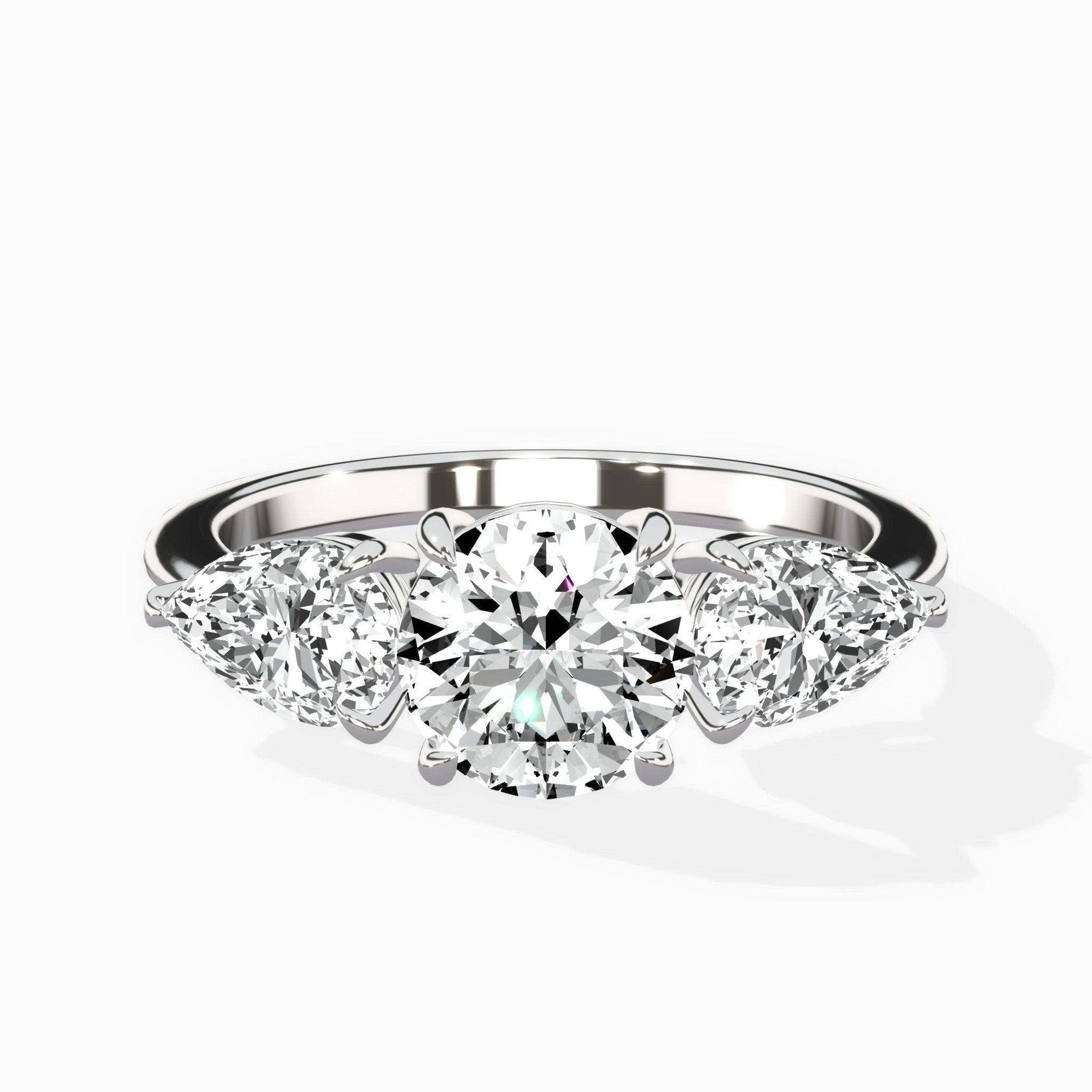 Forever Three Stone Engagement Ring - The Better Diamonds