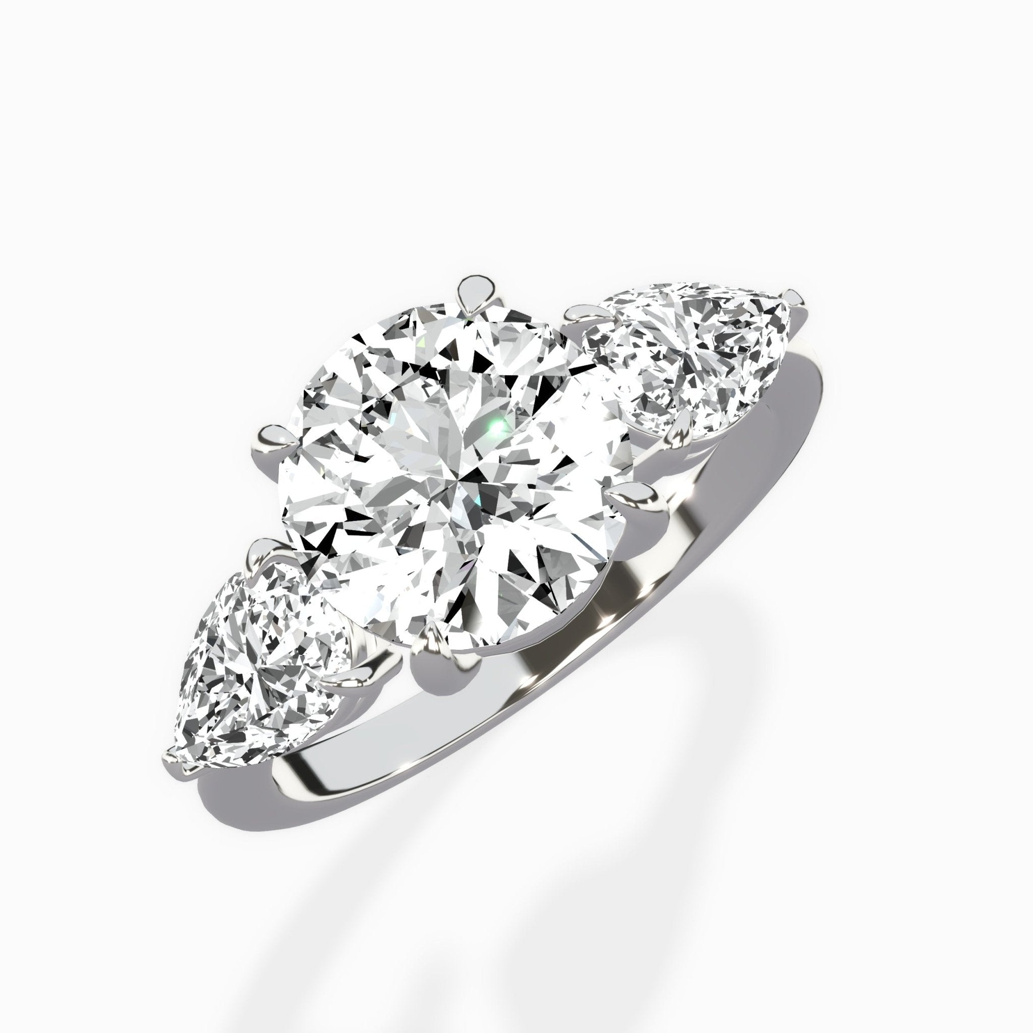Forever Three Stone Engagement Ring - The Better Diamonds